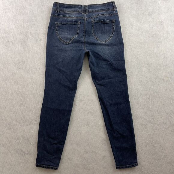 Ci Sono Jeans Womens Size 11 W30 Blue Skinny Stretch Mid Rise Dark Wash Denim - Picture 5 of 15